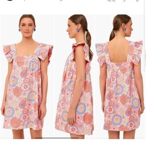 Tuckernuck Floral Pink and Orange Dress